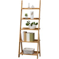 Natural 5-Tier Ladder Bookshelf