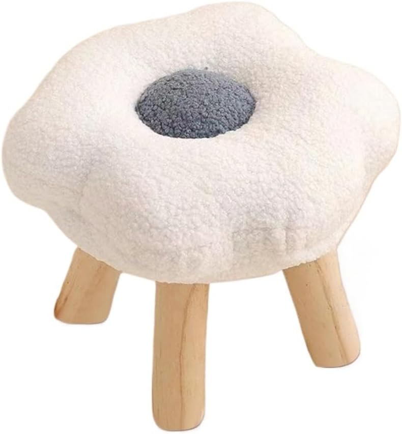 Cartoon Flower Soft Padded Foot Stool Ottoman