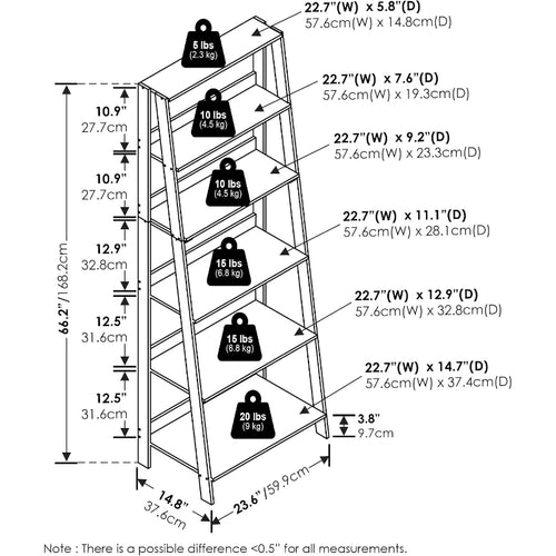 6-Tier Ladder Shelf