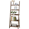 Brown 5-Tier Ladder Bookshelf