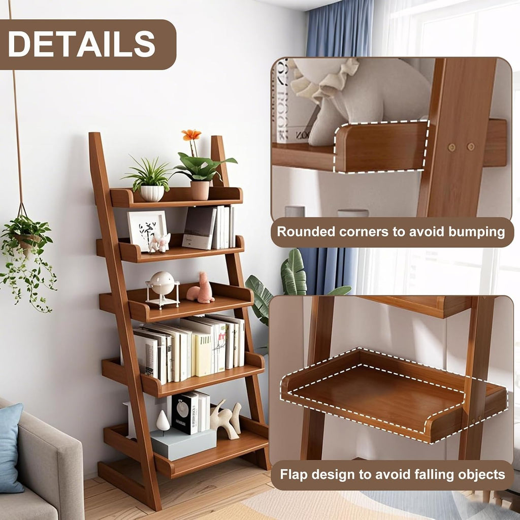 5-Tier Ladder Bookshelf
