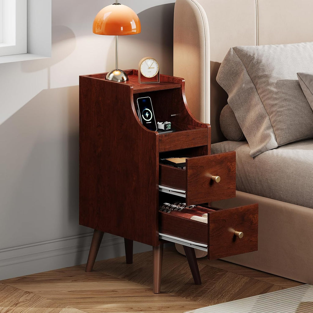 Vintage Cherry Slim Nightstand