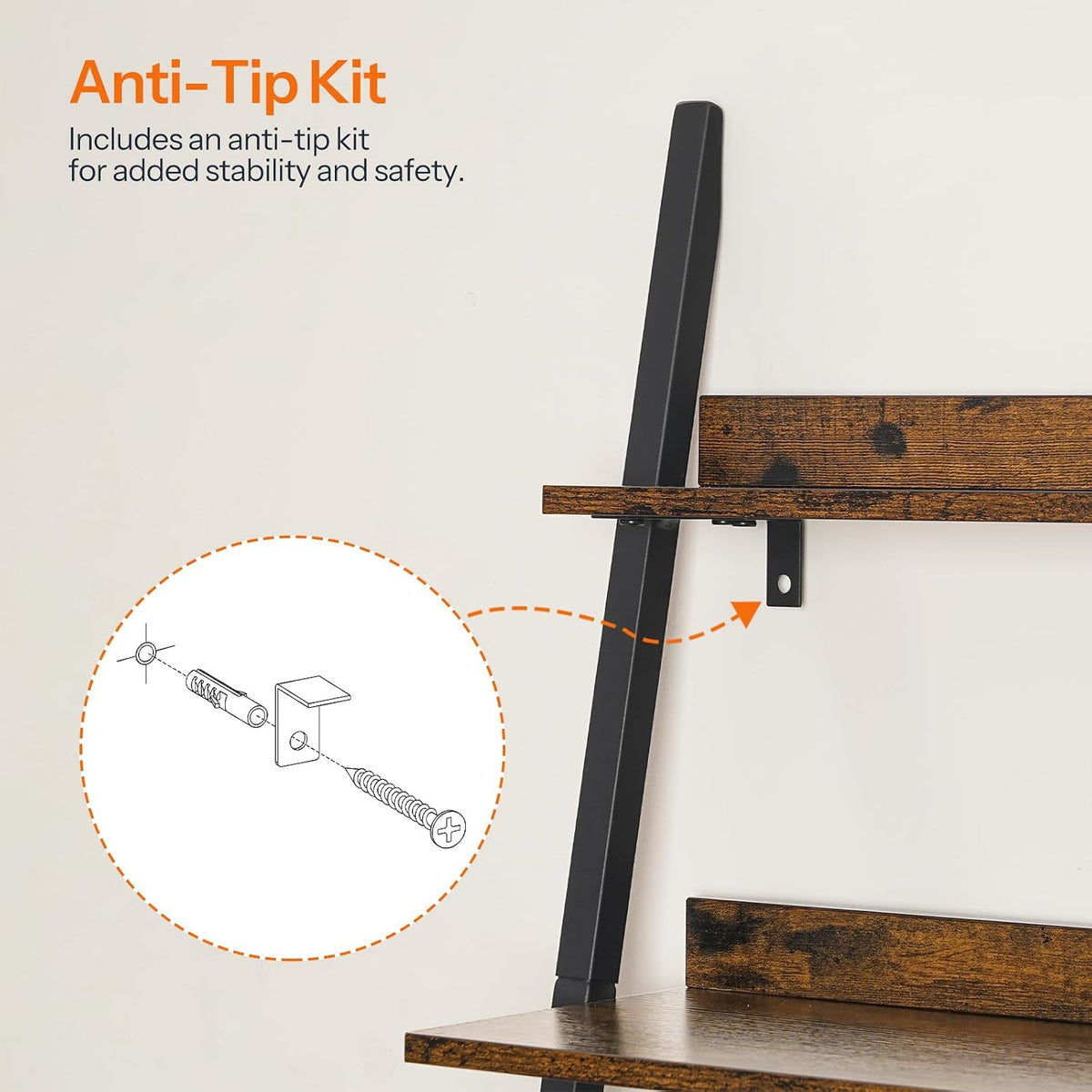 5-Tier Corner Ladder Shelf