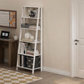 White 6-Tier Ladder Shelf