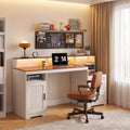 LED Drawer Printer‑Stand Computer Office Desk