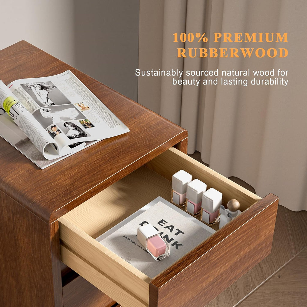 2-Drawer Narrow Nightstand