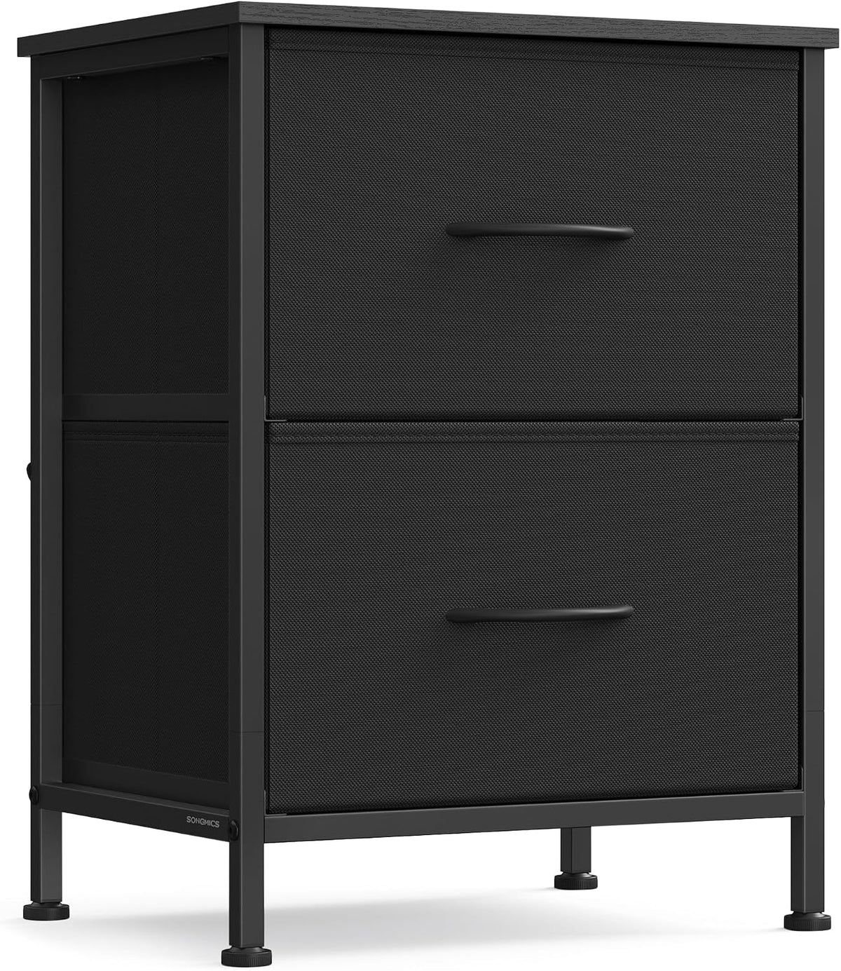 Fabric‑Drawer Bedside Nightstand Side Table