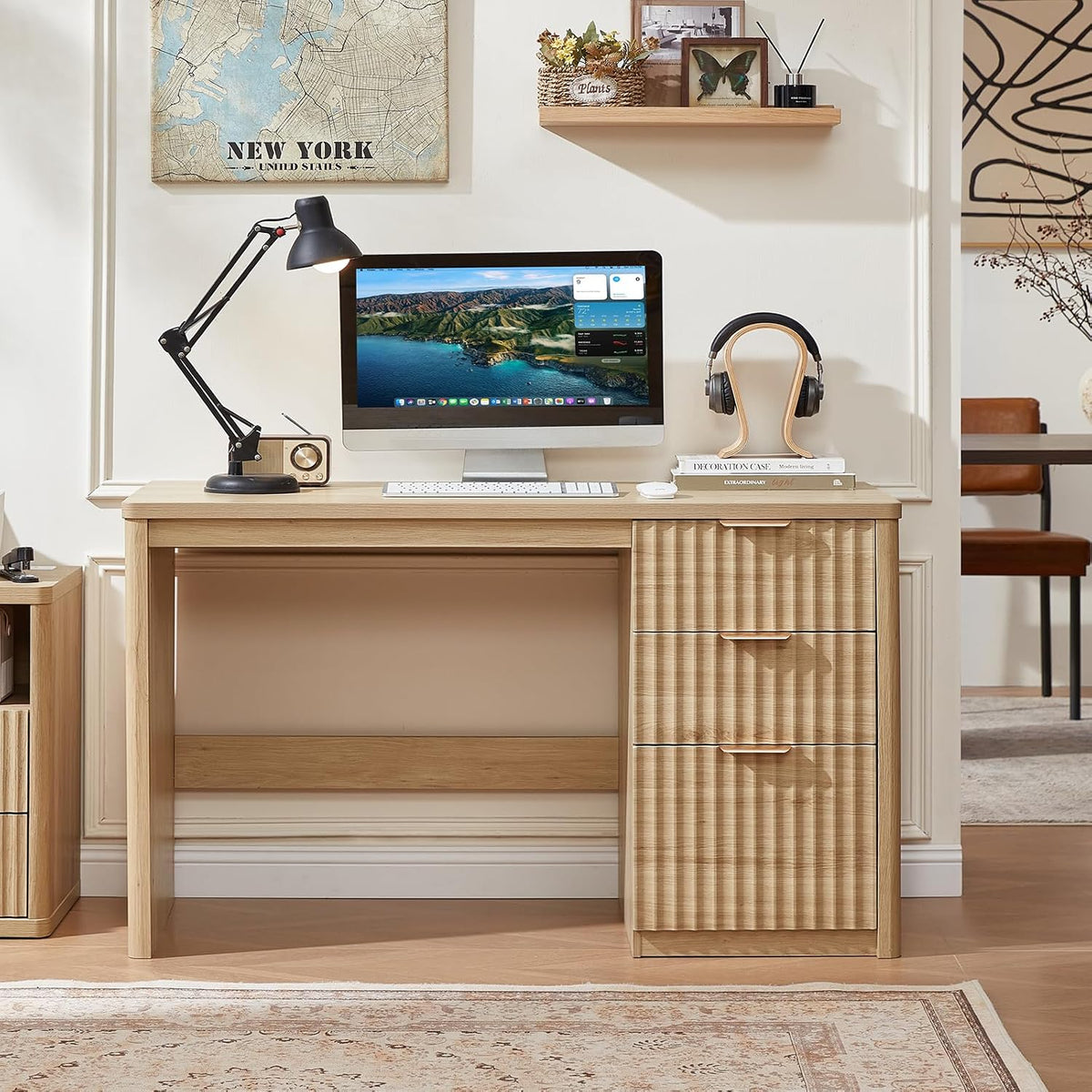 Drawers Cabinet Storage Office Computer Desk