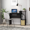 Black Keyboard‑Tray Wide Computer Office Desk