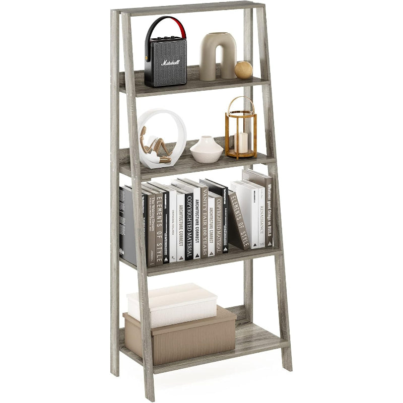 Grey Oak 5-Tier Ladder Shelf